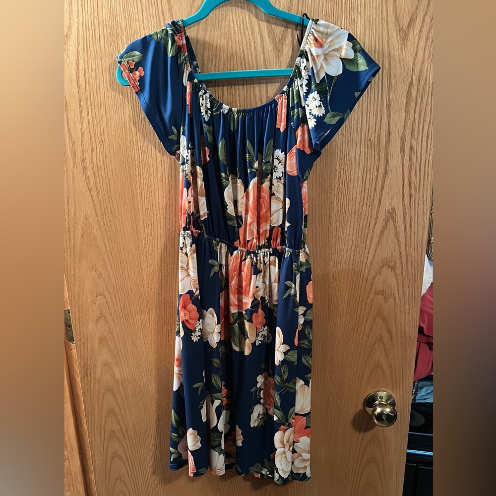 Off the shoulder floral dress
